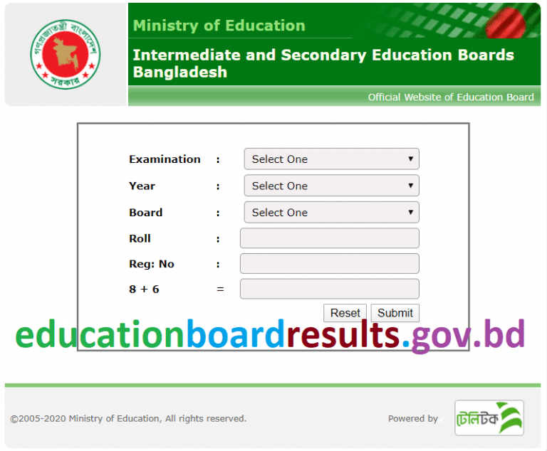 SSC Result educationboardresults gov bd – Education Board Result