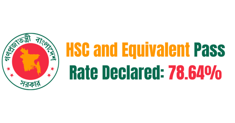 HSC and Equivalent Pass Rate Declared: 78.64%
