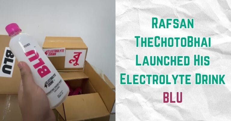 Rafsan TheChotoBhai Launched His Electrolyte Drink BLU